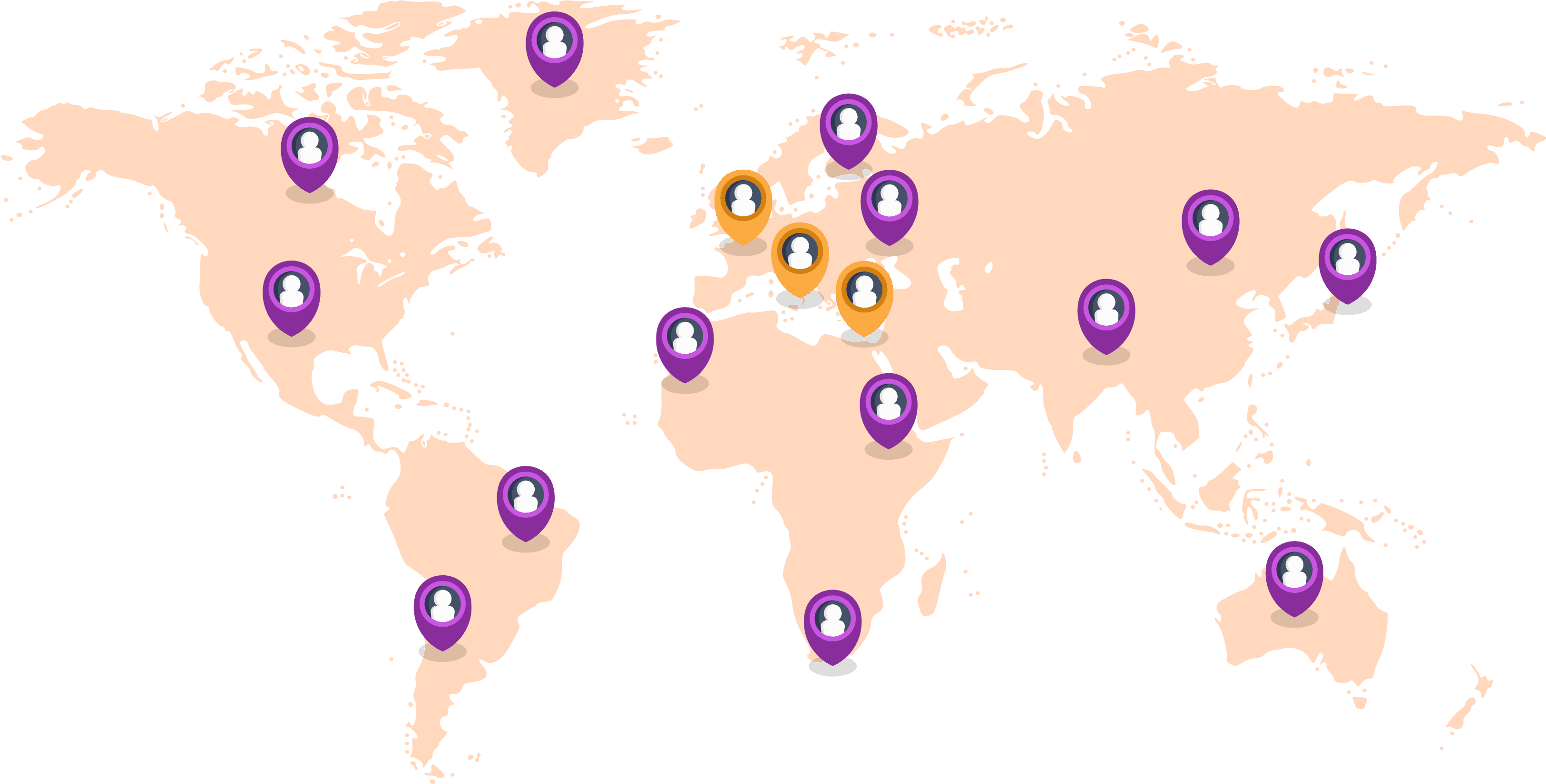 Travel Time world map
